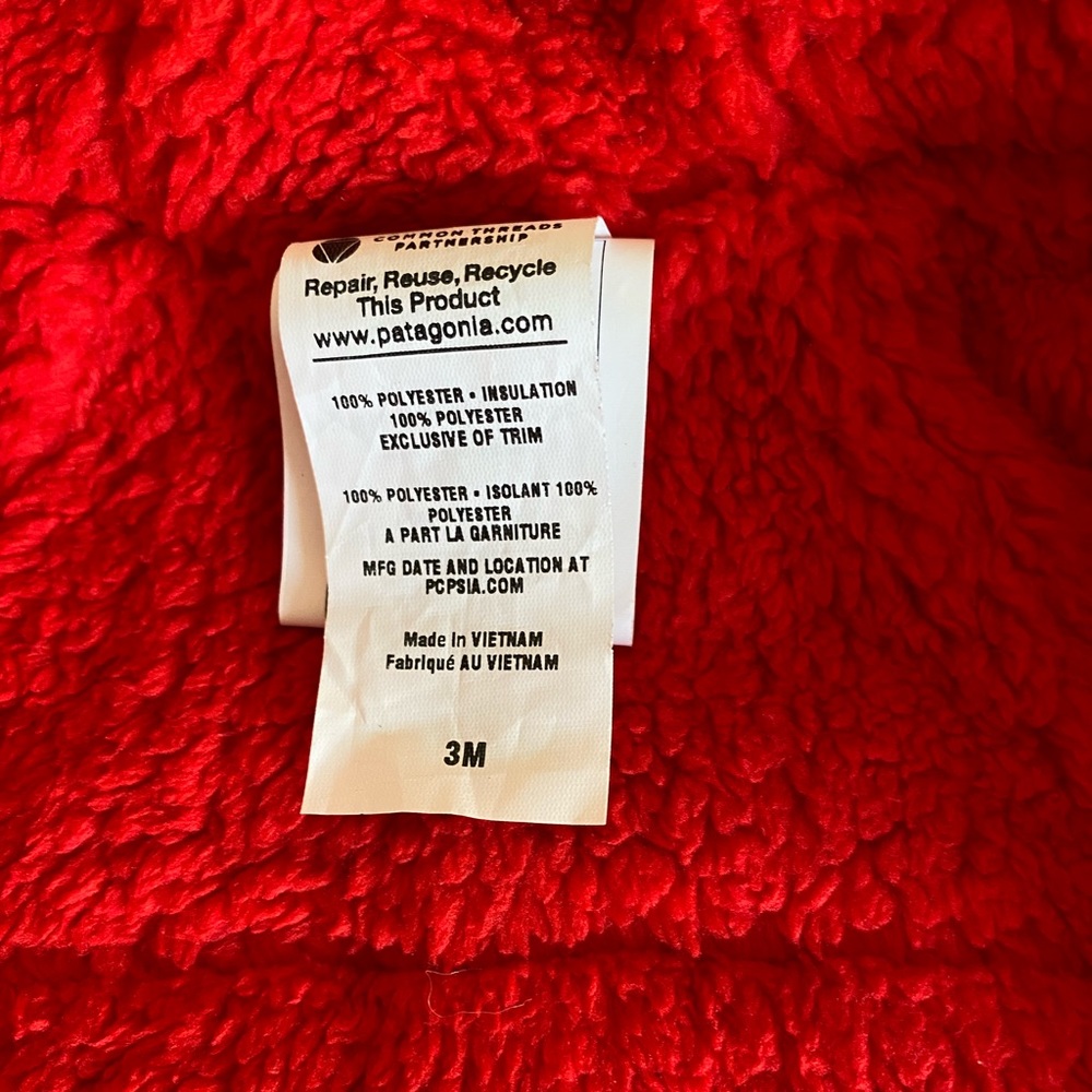 Patagonia Tribbles Reversible Jacket Coat Sherpa Fleece 3m Animal print - Picture 9 of 12
